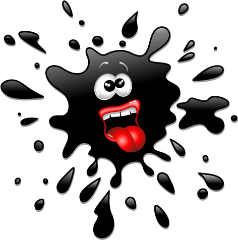 472x476 Ink Clipart Spillage