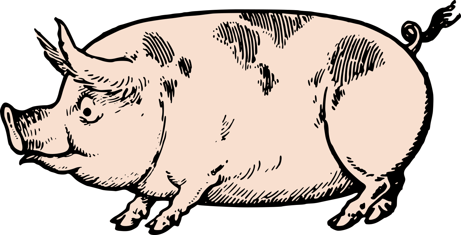 1500x766 Cute Vintage Pig Clip Art Amp Stock Vector Oh So Nifty Vintage