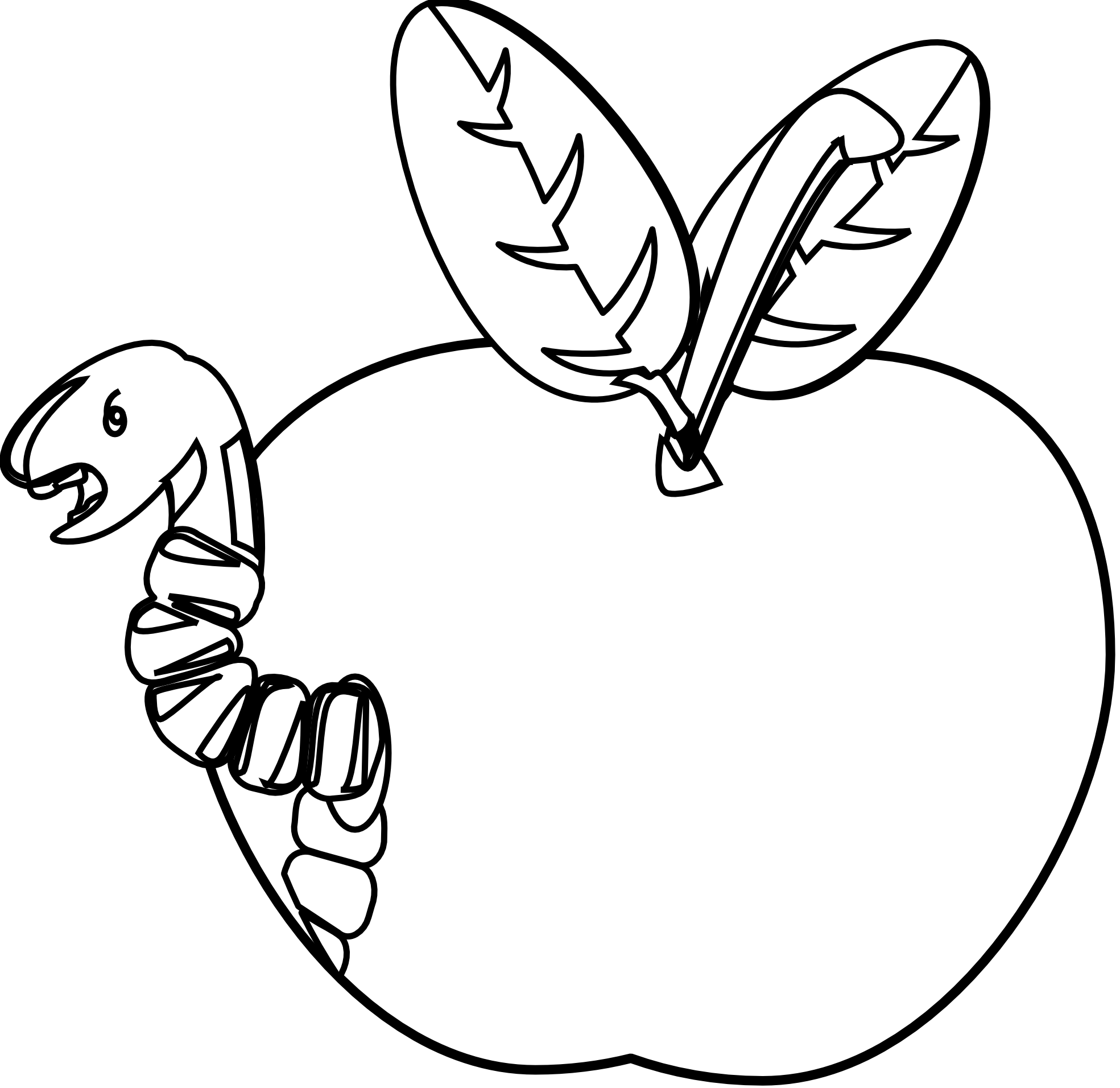 1969x1912 Clip Art Worm 1 Black White Line Art Tattoo