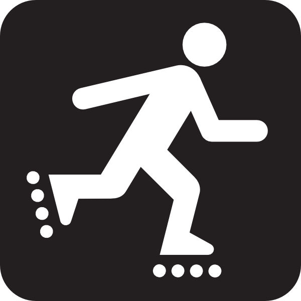 600x600 Inline Skating Icon Clip Art
