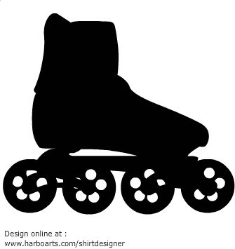 335x355 Inline Skates Clipart