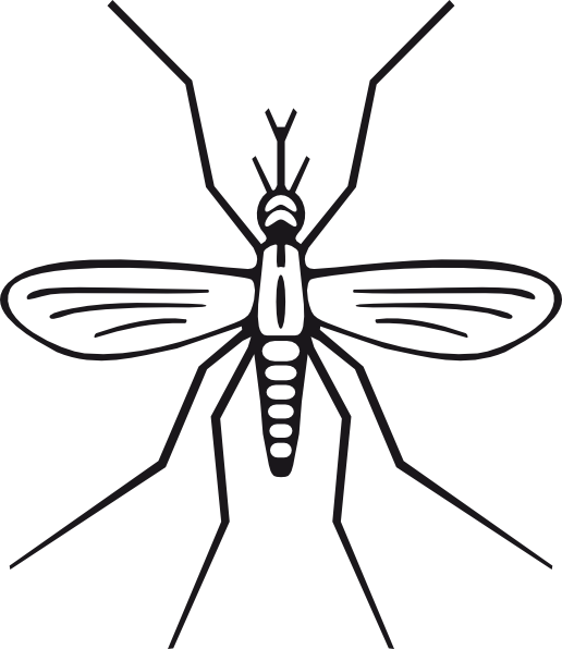 516x596 Mosquito Clipart Black And White