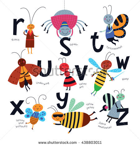 450x470 Insect Clipart Alphabet