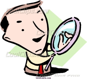 300x272 Under Close Inspection Vector Clip Art