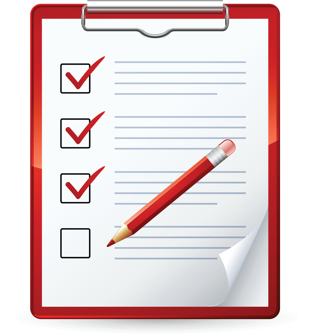 1000x1071 Check List Clip Art
