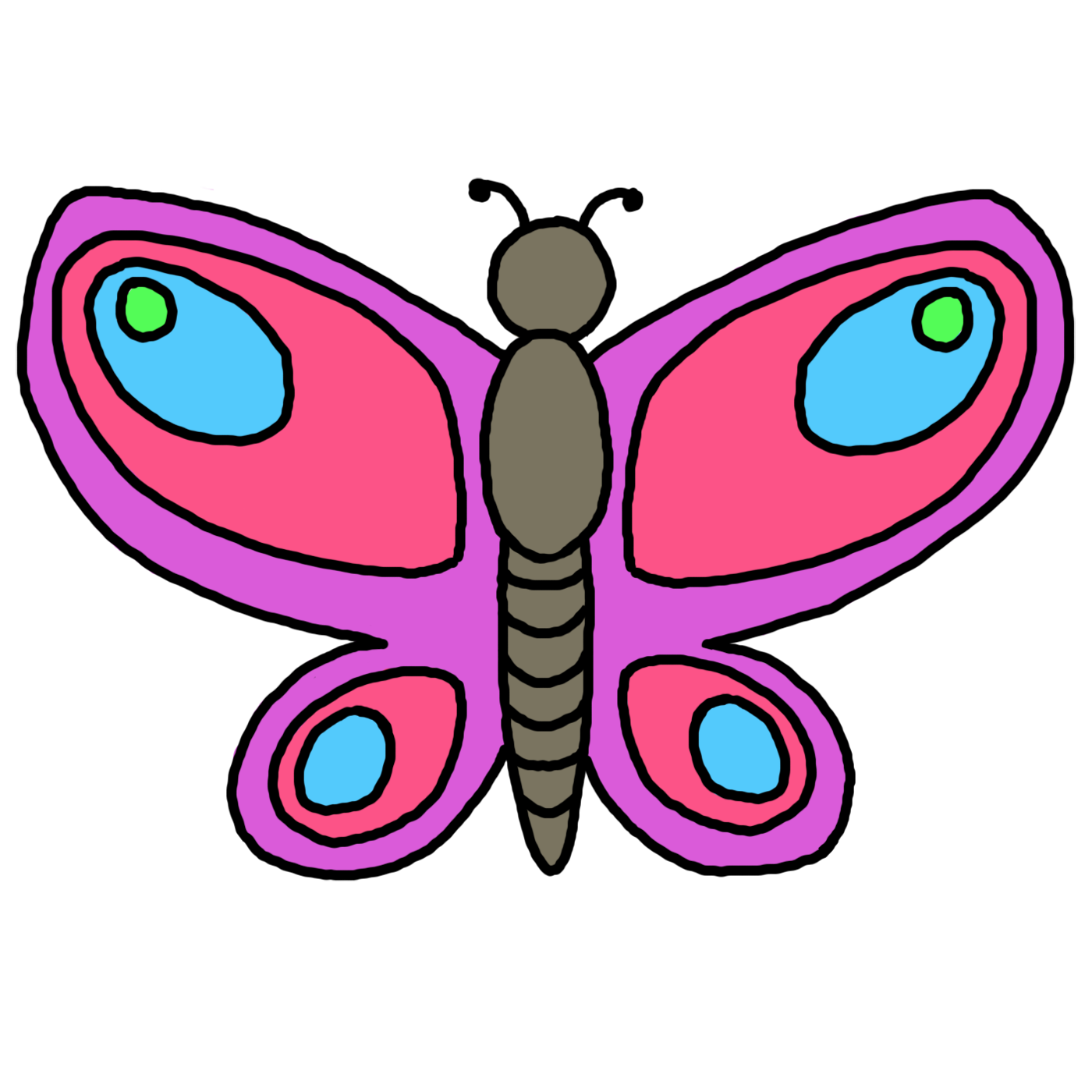 1400x1400 Inspiring Clipart Small Butterfly