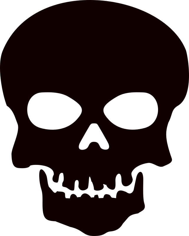 641x800 Evil Skull Clipart
