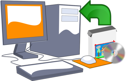 500x324 Install Computer Software Cd Vector Clip Art Public Domain Vectors
