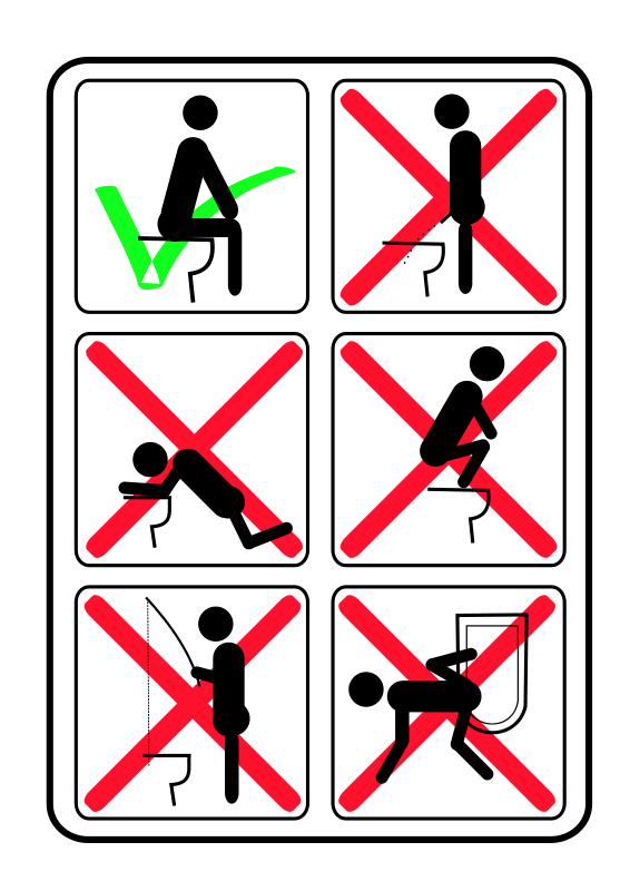 566x800 Free Clipart Toilet Instructions For Noobs ) Solarstar