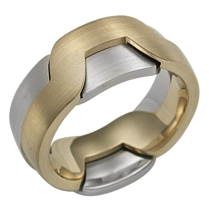 300x300 Modern Puzzle Wedding Ring
