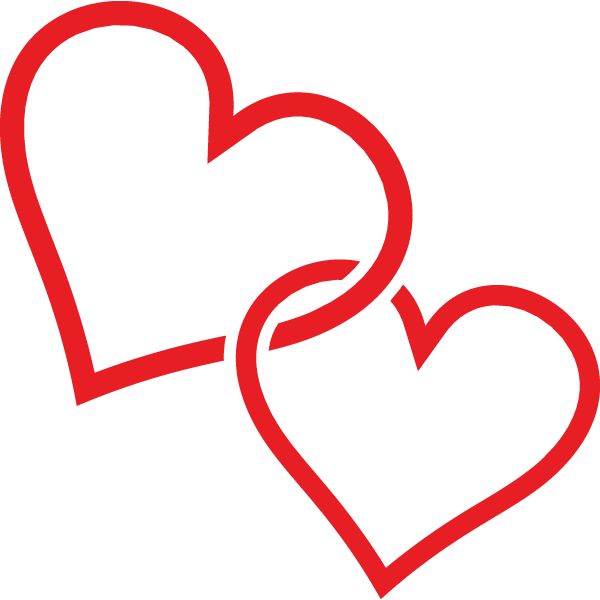 600x600 Clipart Two Hearts Heart In A Heart
