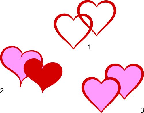 500x393 Double Heart Svg Shapes Objects Images On Cutting Files Clipart