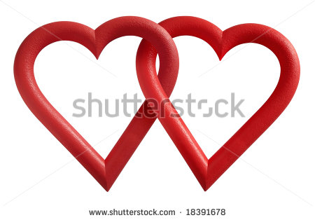 450x314 Interlocking Heart Clipart
