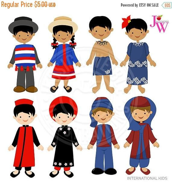 570x604 Sale International Kids Cute Digital Clipart Chile Kids