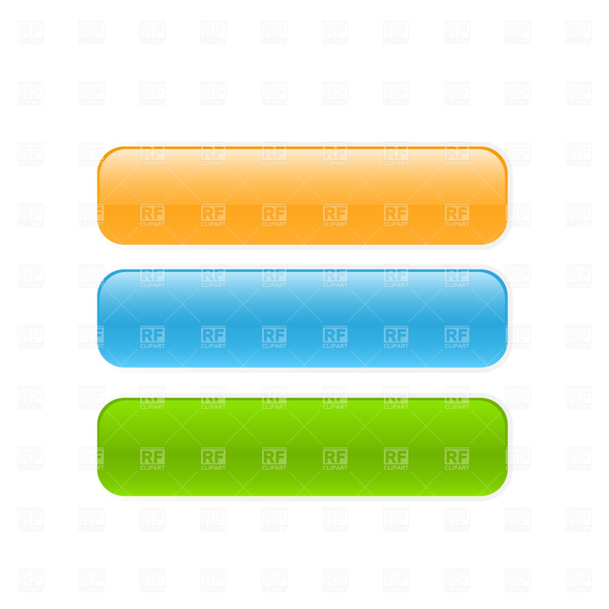 1200x1200 Glossy Internet Buttons Free Vector Clip Art Image