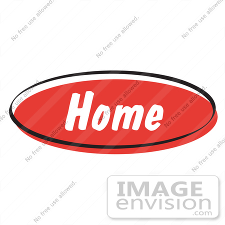 450x450 Royalty Free Cartoon Clip Art Of A Red Home Internet Website