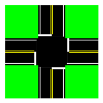 204x204 Road Clipart Road Intersection