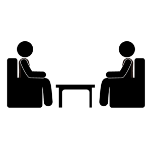 300x300 Interview Clipart Black And White