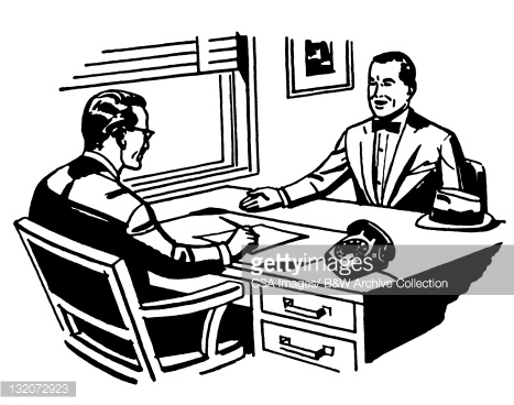 467x368 Job Interview Clipart Black And White
