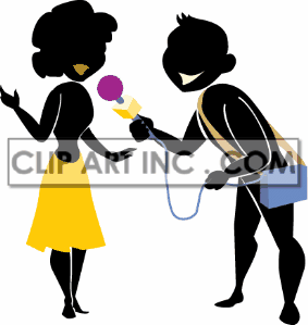 283x299 Journalist Clipart Reporter Interview