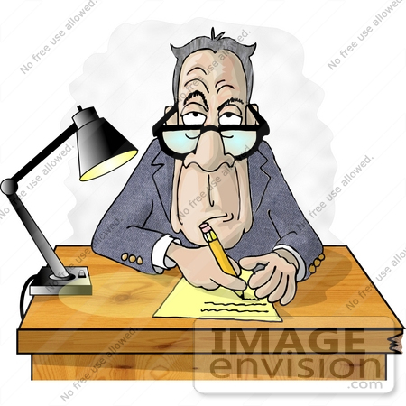 450x450 Old Manager Man Taking Notes During A Job Interview Clipart
