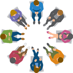 250x250 Panels Clipart Group Interview