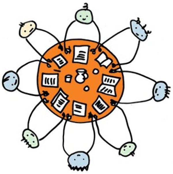 600x604 Round Table Discussion Clip Art Clipart