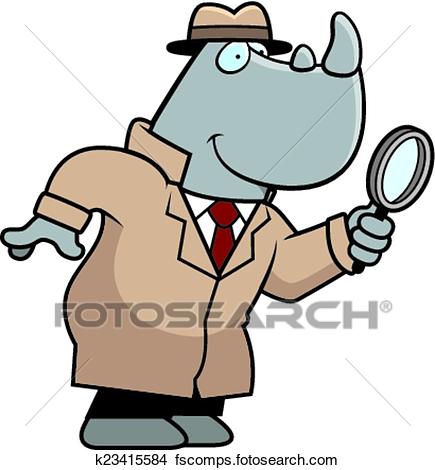 435x470 Detective Cartoons Clip Art