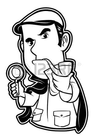313x450 Black And White Clipart Detective Royalty Free Cliparts, Vectors
