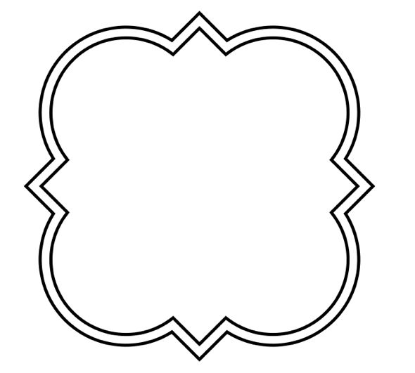 590x531 Shapes Clipart Quatrefoil
