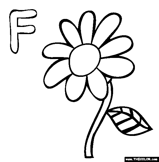 554x565 F Coloring Page Free F Online Coloring