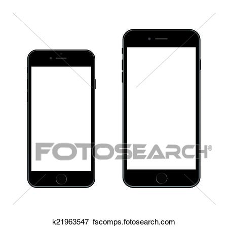 450x449 Clip Art Of New Smartphone Iphone 6 K21963547