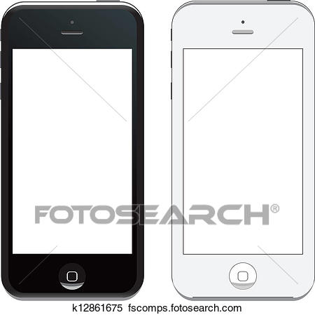 450x449 Clipart Of Vector Iphone 5 K12861675
