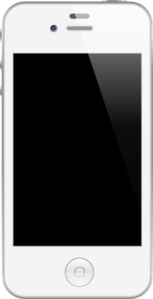153x299 White Iphone Clip Art