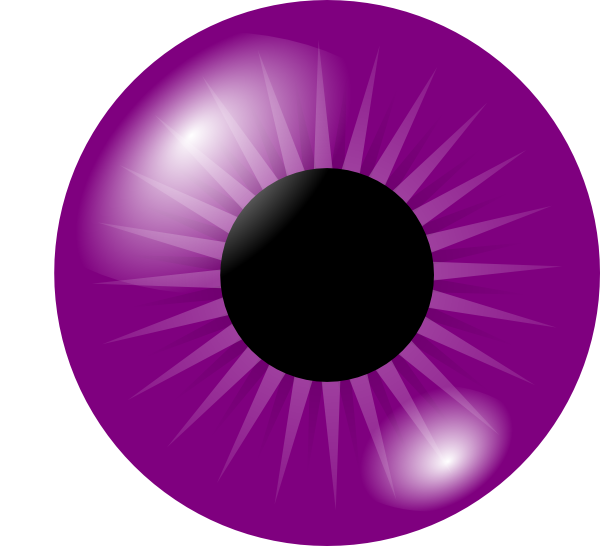 600x546 Purple Eye Clip Art