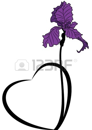 318x450 Iris Flower Clip Art