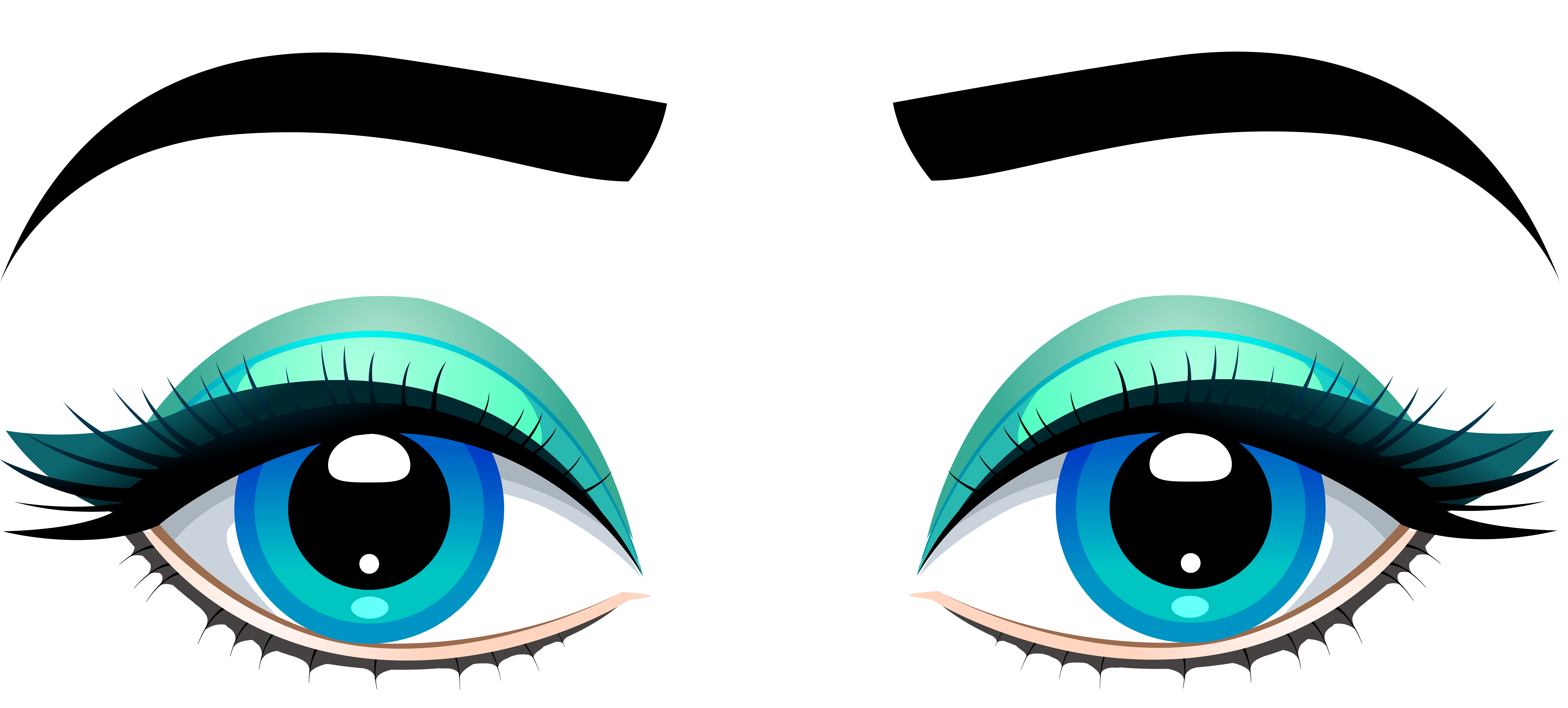 8000x3611 Eye Clipart Png Transparent