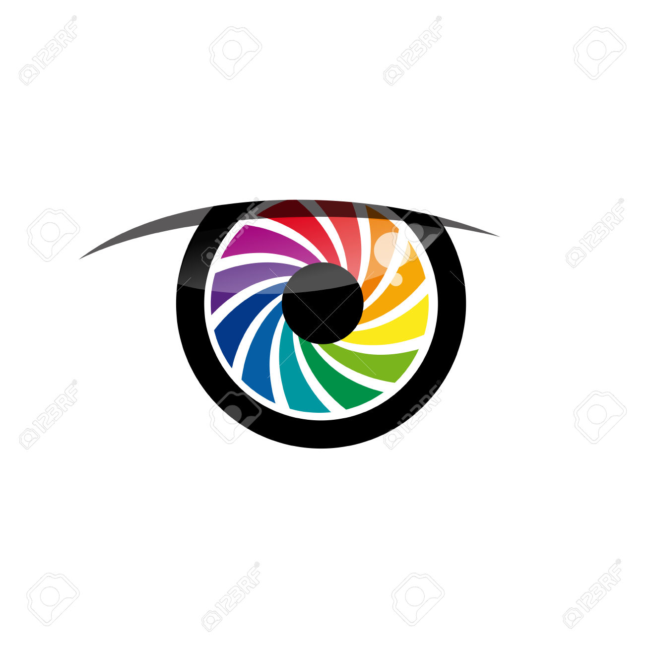 1300x1300 Rainbow Clipart Eye