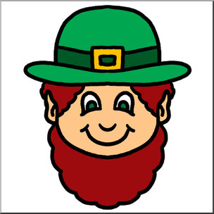304x304 Clip Art Cartoon Faces Leprechaun Color I Abcteach