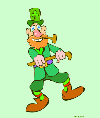 340x400 Animated Leprecha Dancing Leprechaun Cartoon Happy St
