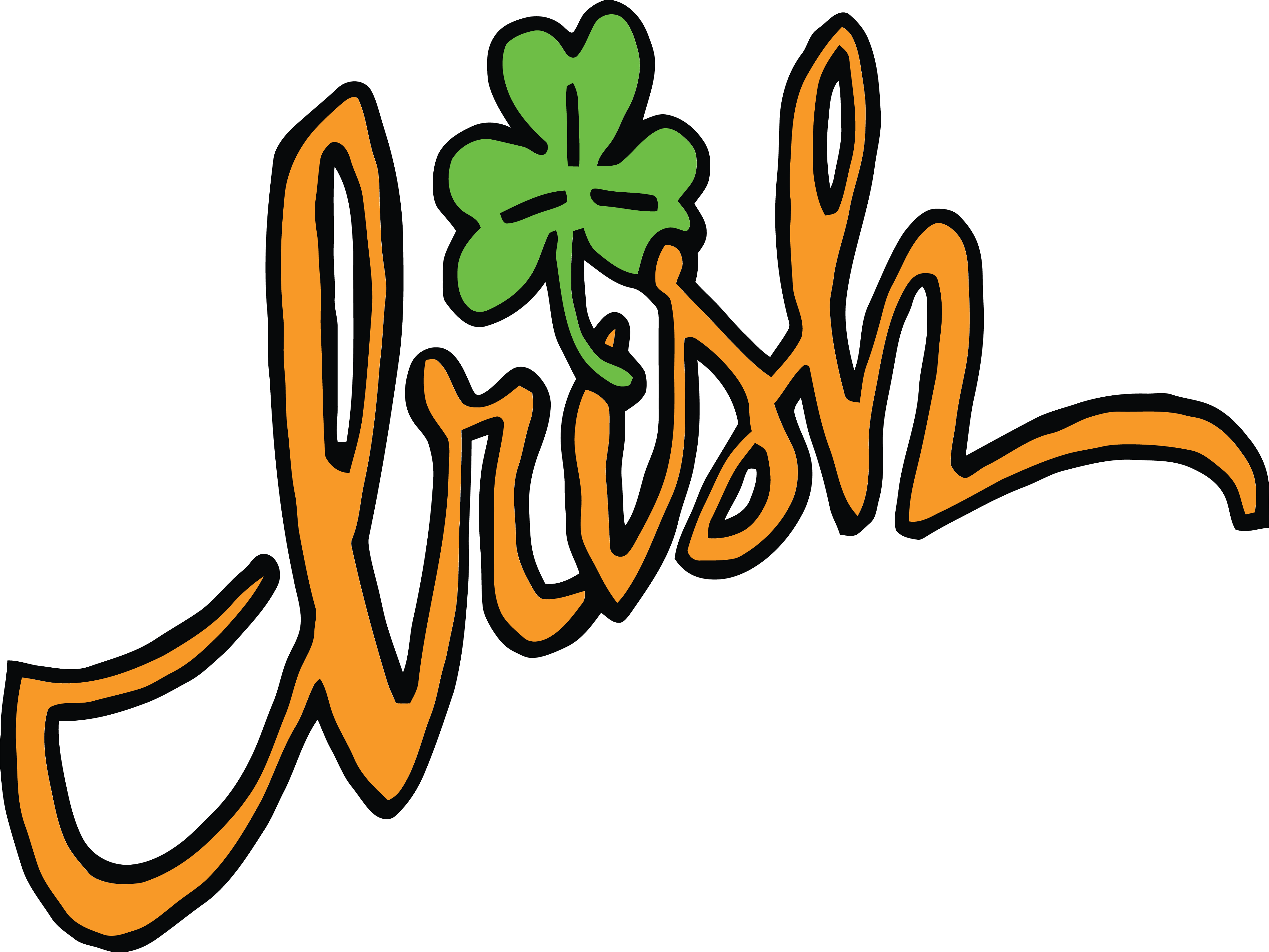 4000x3000 Free Clipart Of An Irish Shamrock