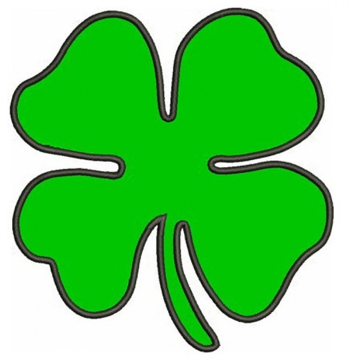 700x700 Clover Applique Shamrock