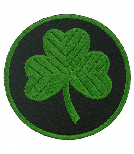 435x500 Green Amp Black Shamrock Patch Irish Shamrock Patches