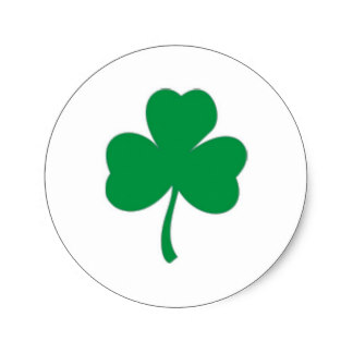 324x324 Irish Shamrock Stickers Zazzle