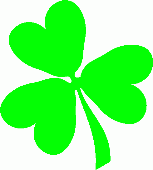 490x544 Irish Shamrock Clipart