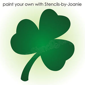 300x300 Stencil Shamrock Flower Shape Lucky Irish Celtic 4 Leaf Clover