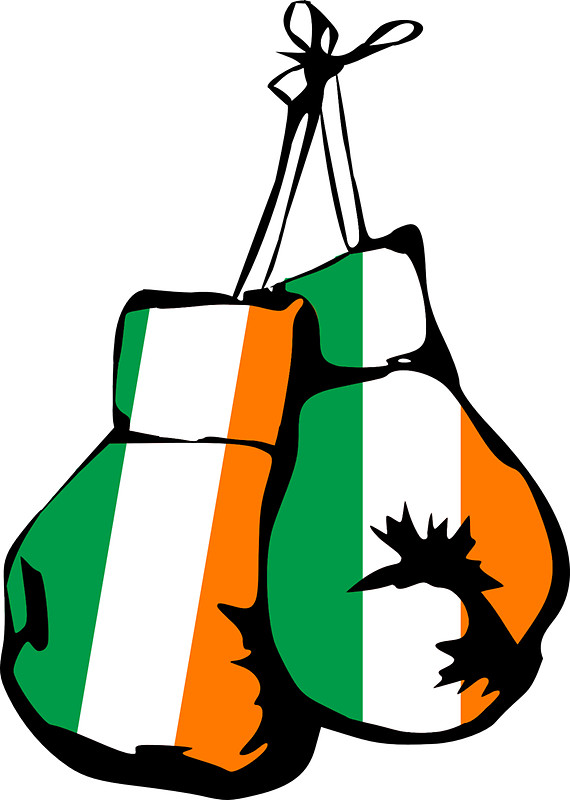 570x800 Ireland Flag Boxing Gloves Stickers By Imagemonkey Redbubble
