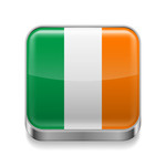 150x150 Irish Flag With Shamrocks Royalty Free Vector Clip Art Image