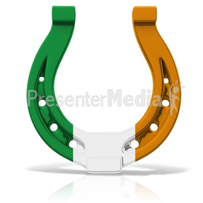400x400 Irish Colored Horseshoe