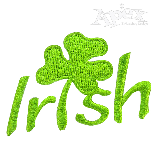 600x600 Be Irish Embroidery Design